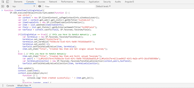 Update Taxonomy Or Managed Metadata Field Via SharePoint JSOM
